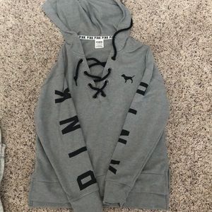 PINK pulllover hoodie